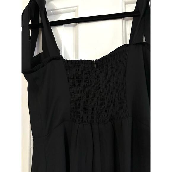 O.P.T Toile de Jouy Black Tie-Shoulder Witchy Whimsigoth Midi Dress - Sz Small - Picture 8 of 9